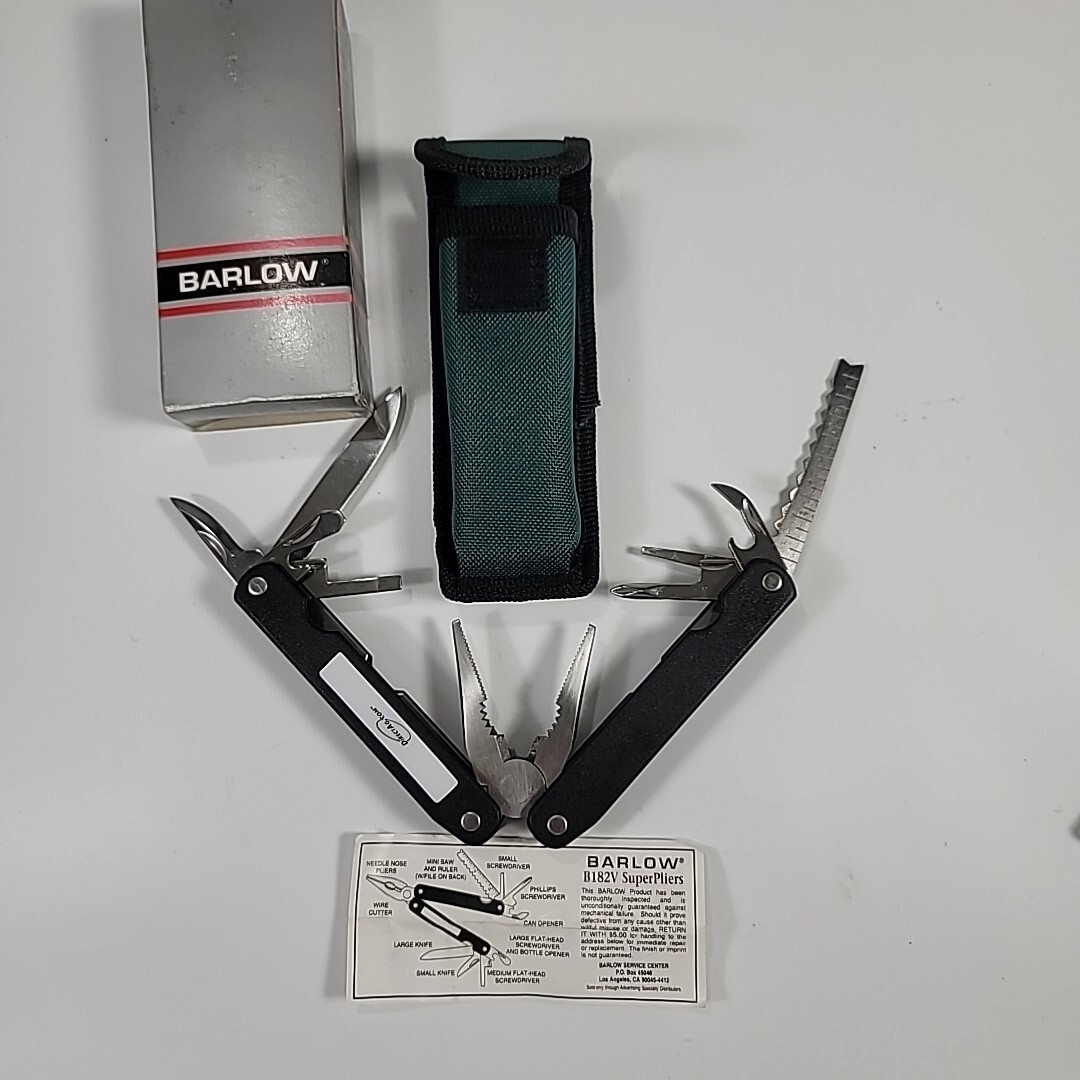 Barlow B182V Stainless SuperPliers/Multi-Tool, New