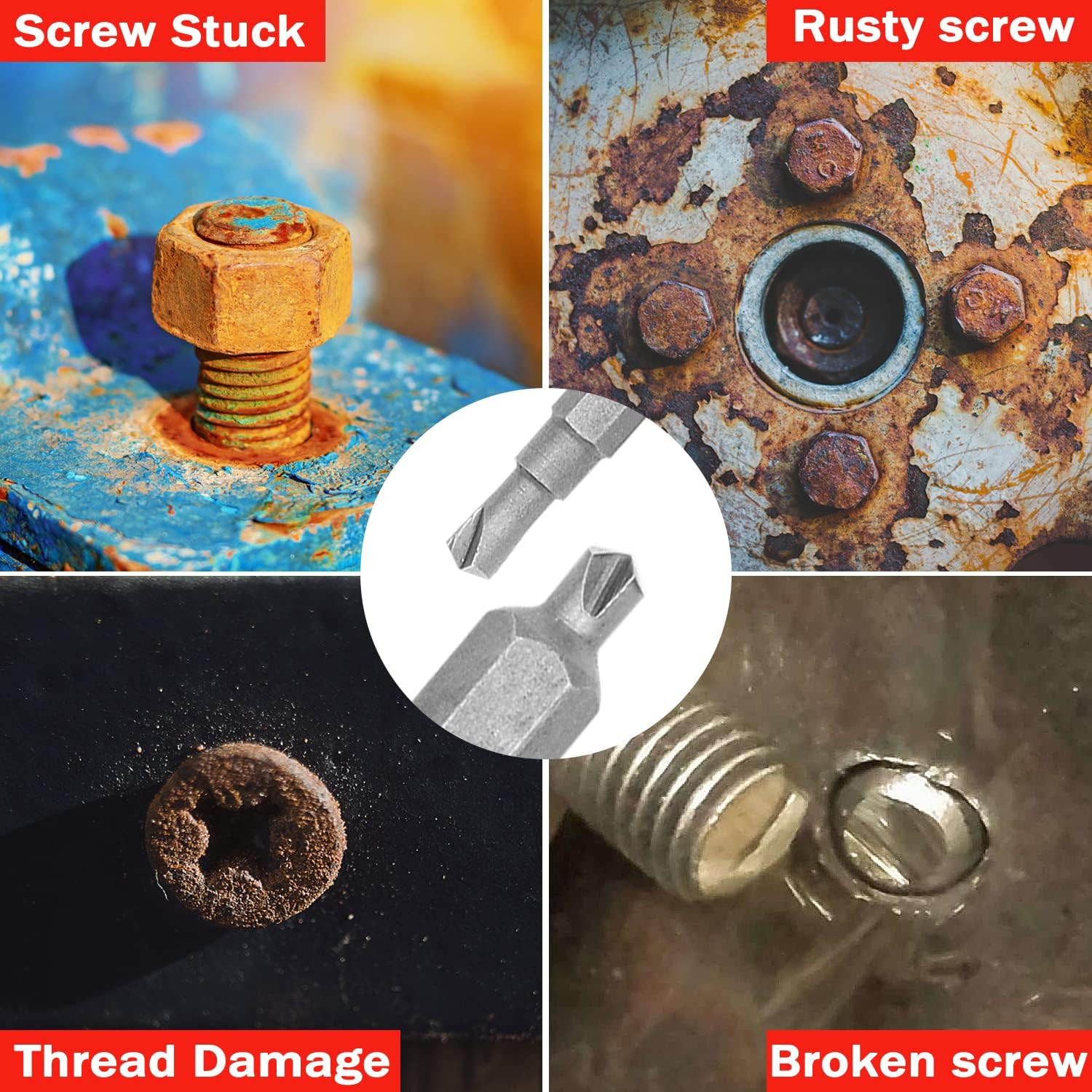Gifts for Men and Women, Damaged Screw Extractor Kit and Stripped Screw Extracto