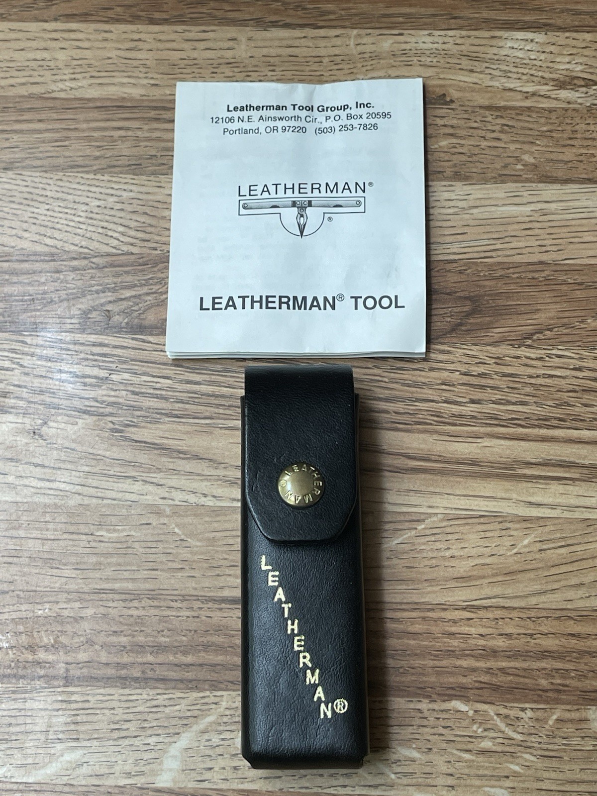 Vintage Leatherman MultiTool 1993 Box & Papers Leather Sheath