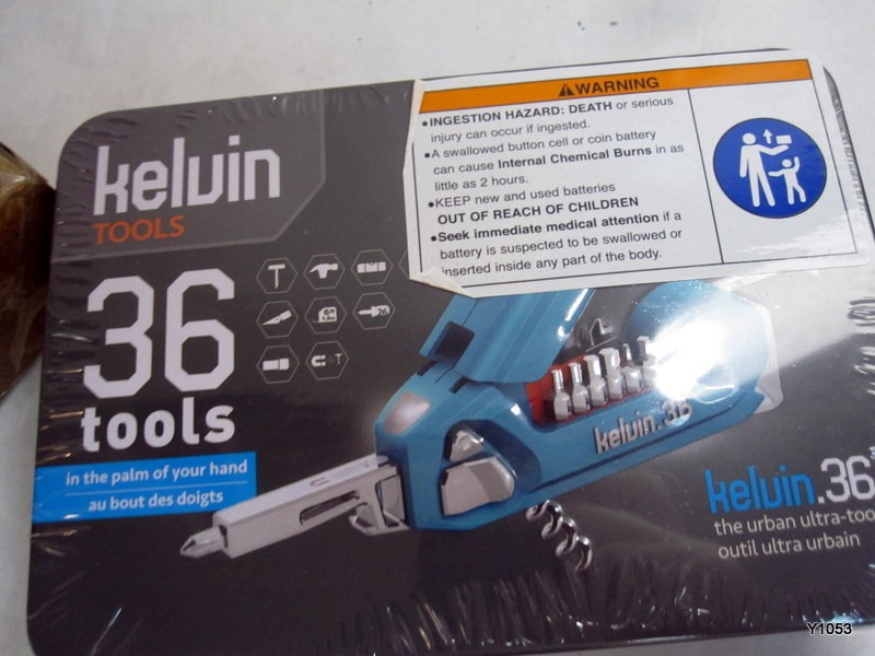Kelvin Tools – Kelvin 36 Urban Multi Tool Screwdriver Set cyan