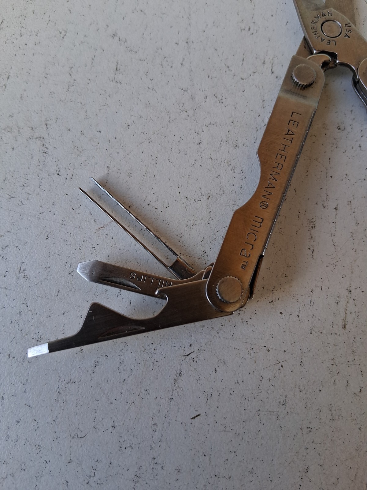 Leatherman Bosch Micra Multi-Tool, Knife, Scissors, Key Ring, Stainless