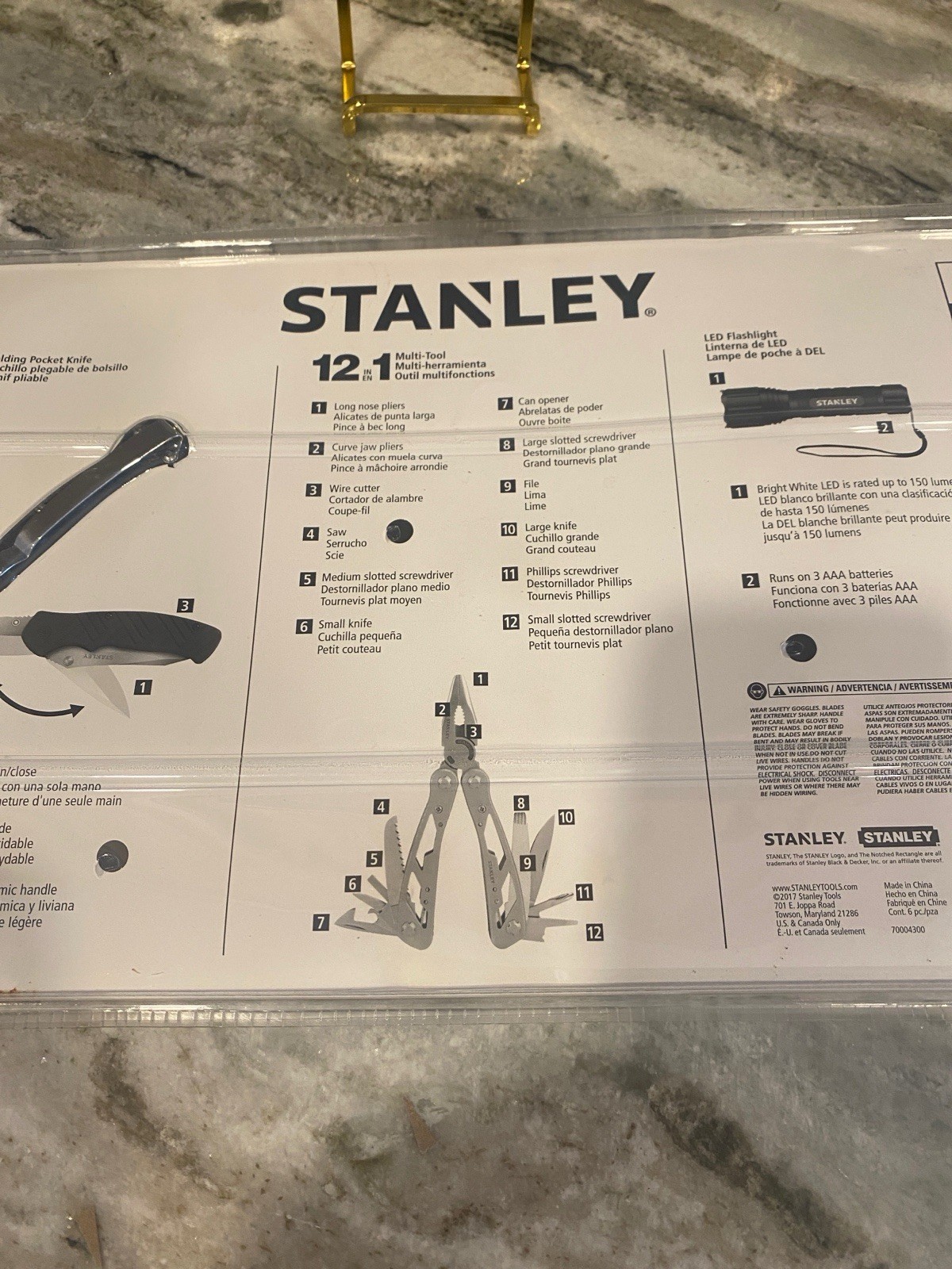 Stanley 3-Piece Multi-Tool, stainless Set. New in packaging