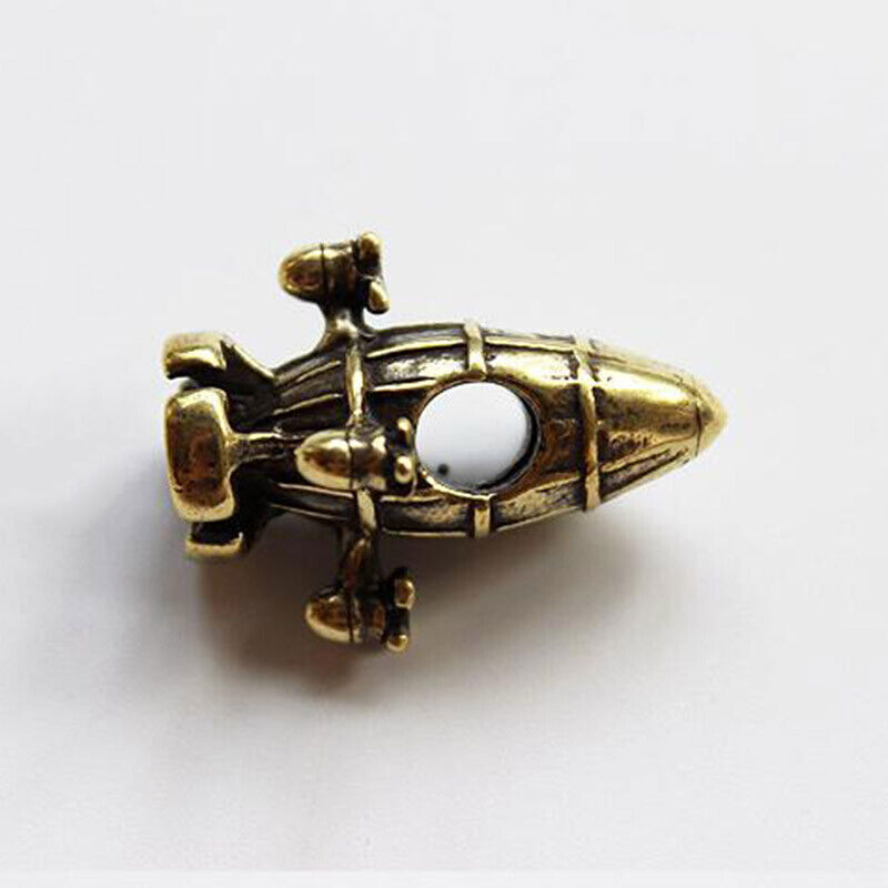 EDC Brass Airship Beads Pendant Paracord DIY Umbrella Rope Knife Decoration