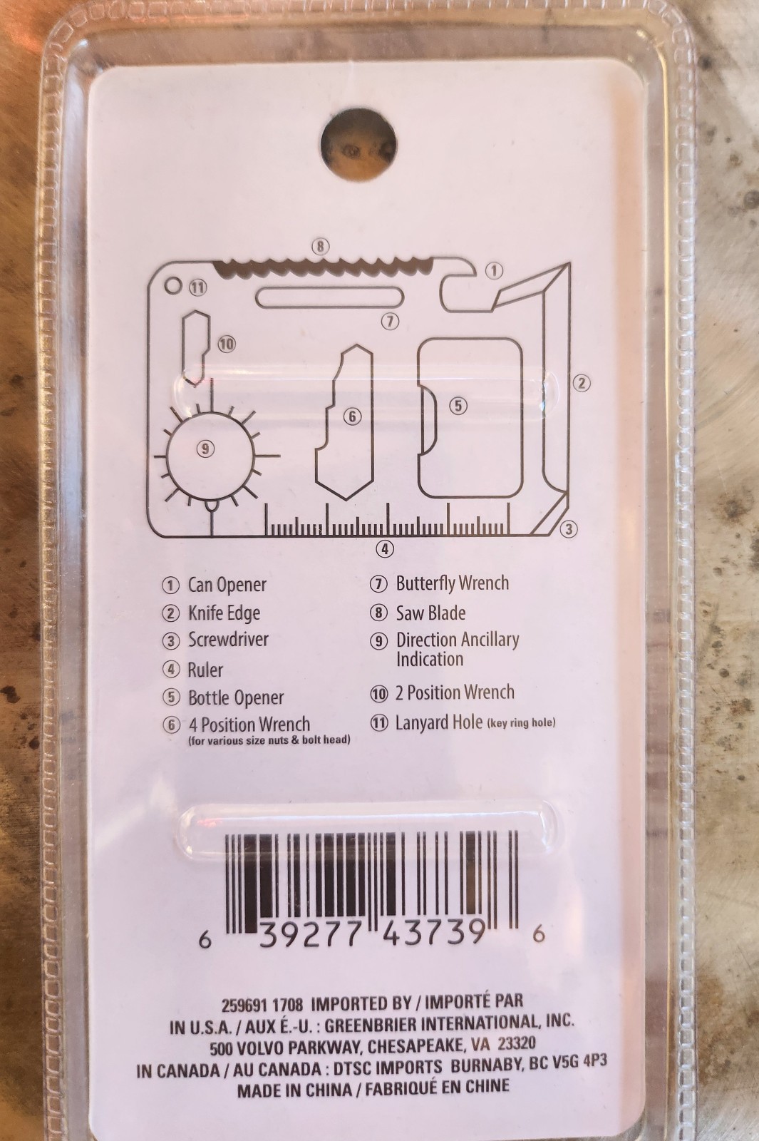 GREAT GIFT – Survival Slim Card Pocket Wallet Multi-Tool (NEW)