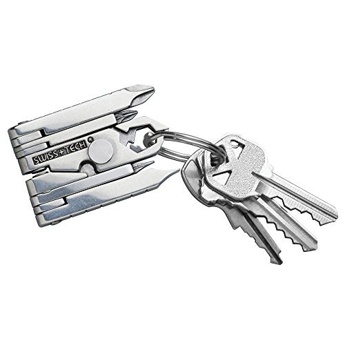 19-in-1 Stainless Steel Key Chain Multi Tool, Polished Finish, Compact & Durable