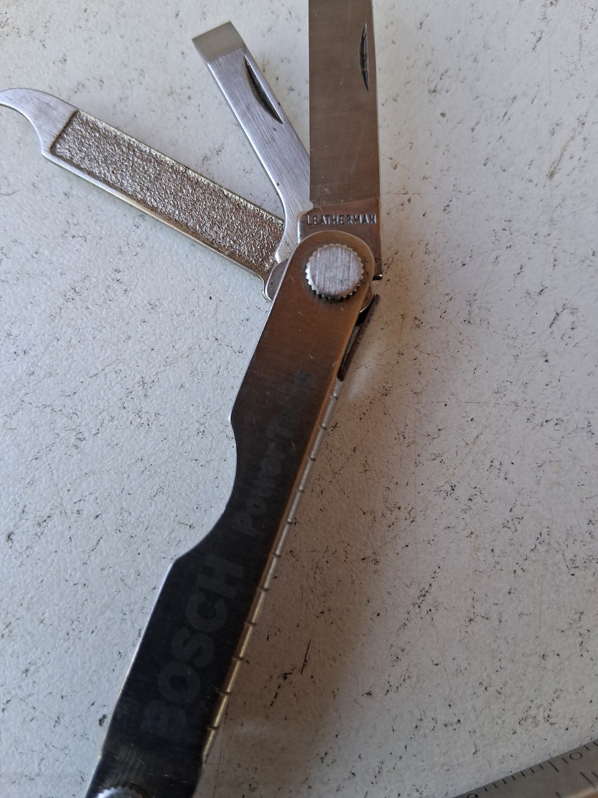 Leatherman Bosch Micra Multi-Tool, Knife, Scissors, Key Ring, Stainless