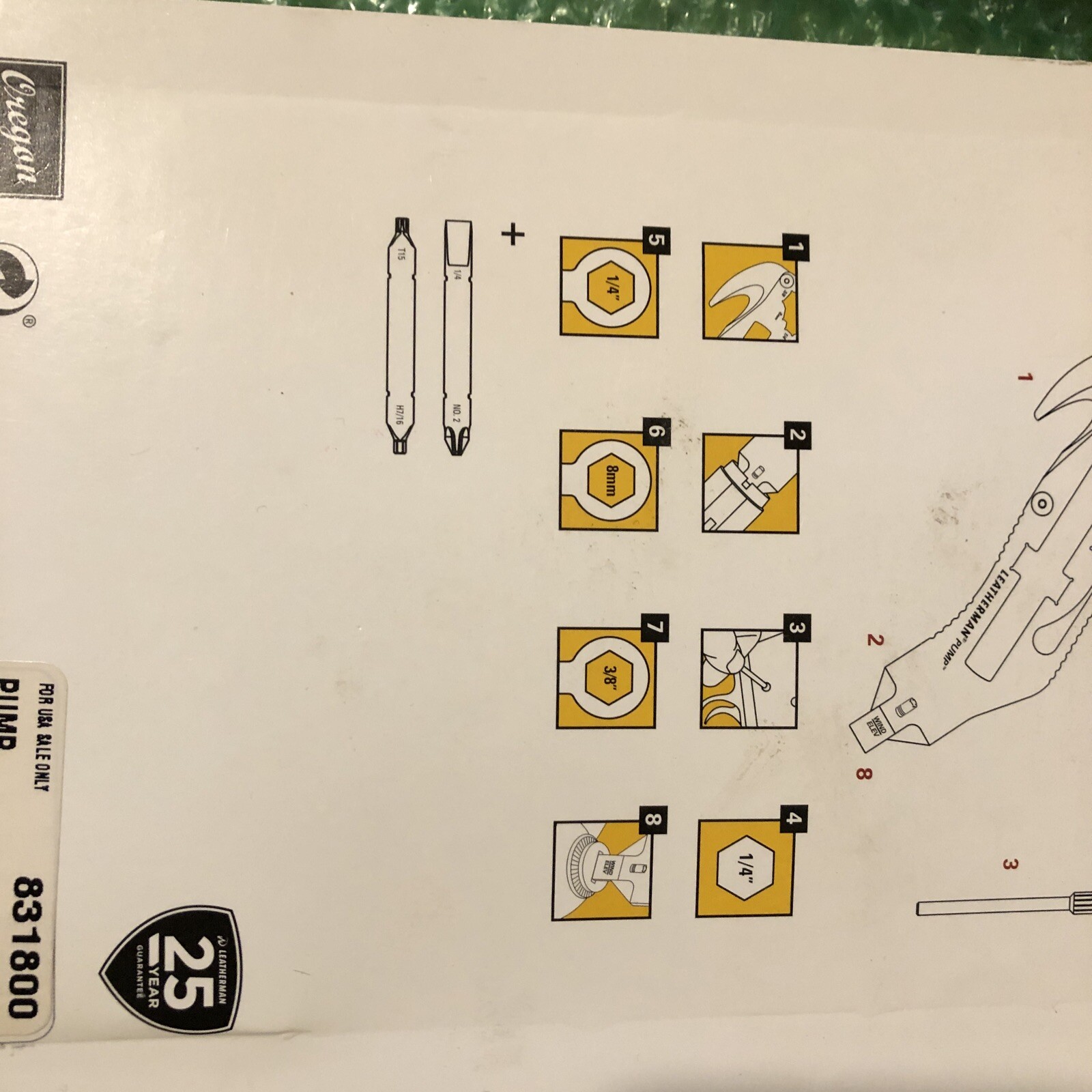 Leatherman PUMP BLISTER PACK DISCONTINUED