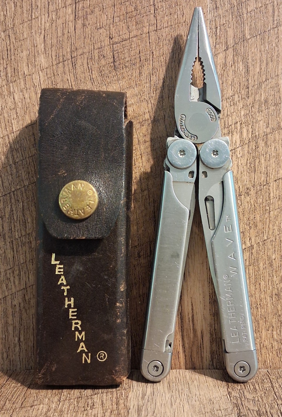 Leatherman Wave (Pat. Pending) Multi Tool + Original Leather Case Good Condition