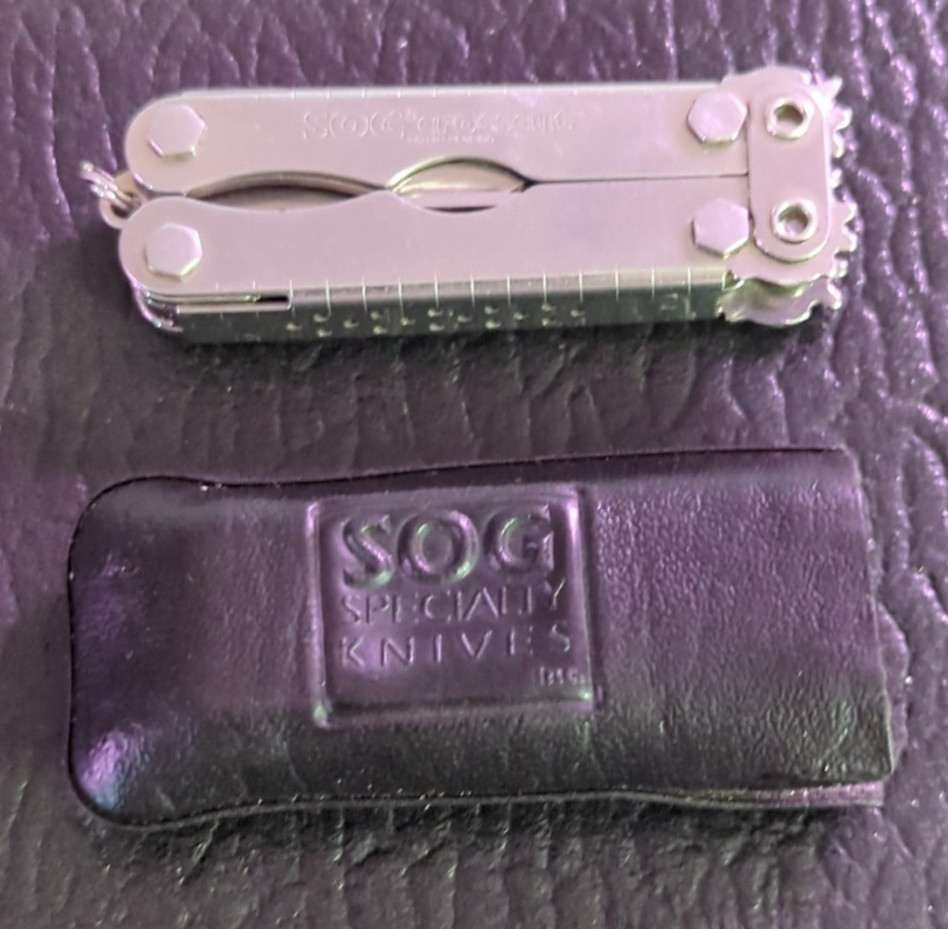 SOG CROSSCUT Mini Scissors Multi Tool Knife With Sheath