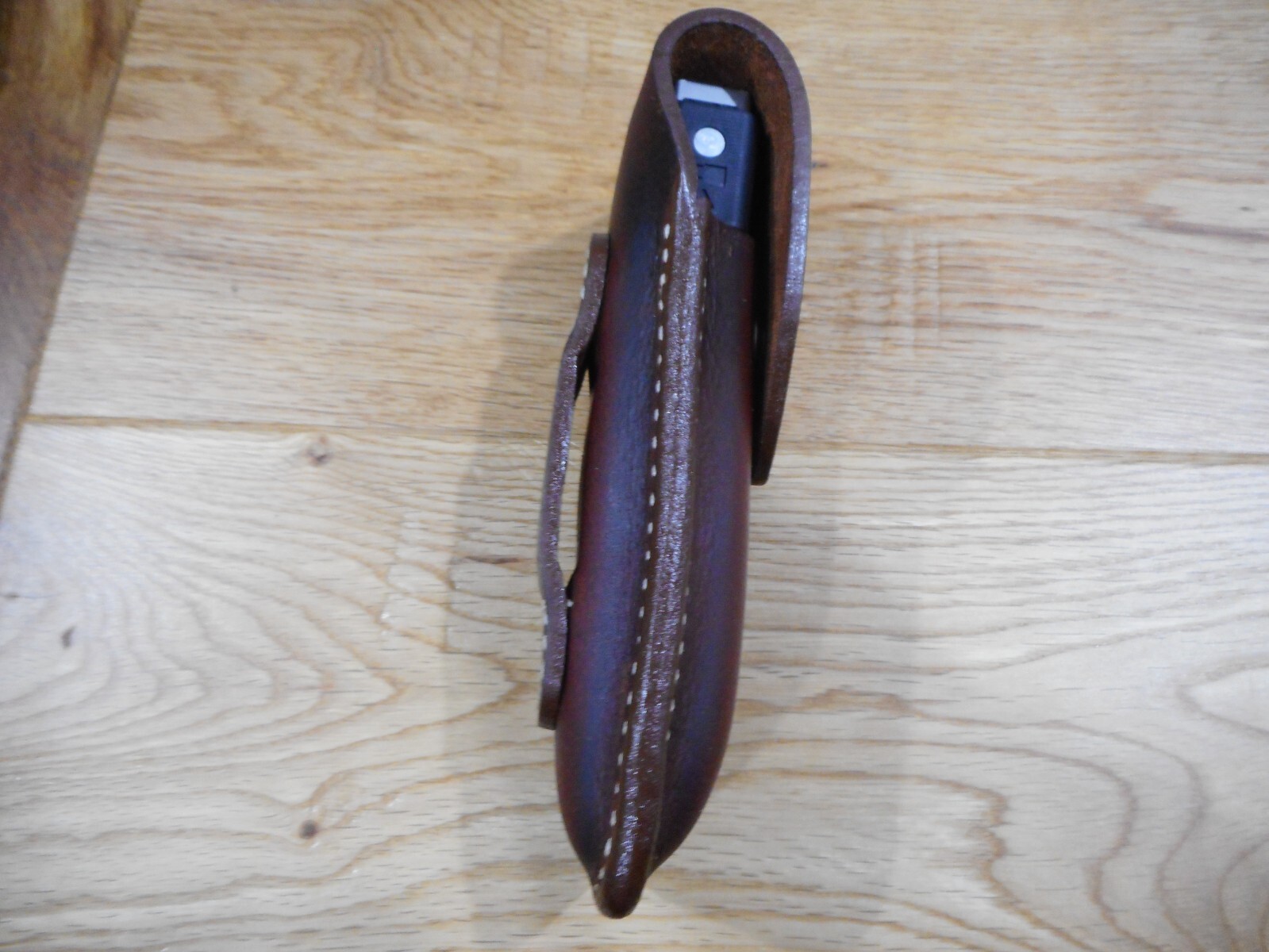 Gerber MP600 or Diesel multi tool leather sheath. Tooled. Sheath only.