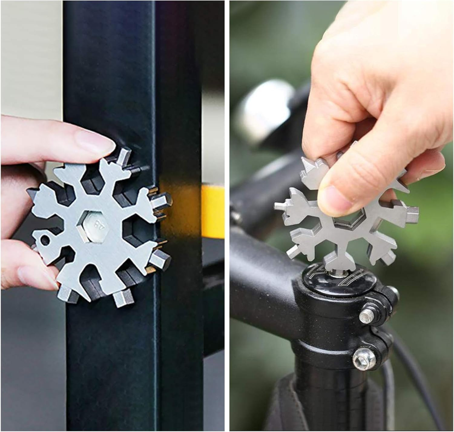 Stocking Stuffers for Men – Snowflake 18 in 1 Multitool Christmas Gifts, 2 Pack
