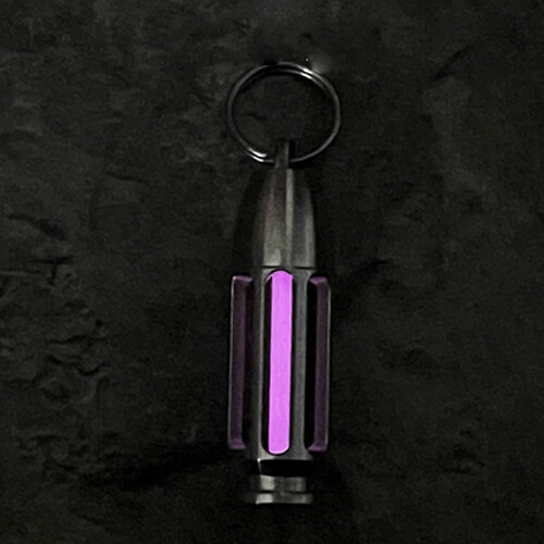 Titanium Luminous Tube Pendants Paracord Beads Key Ring Necklace Pendants 1 Pcs