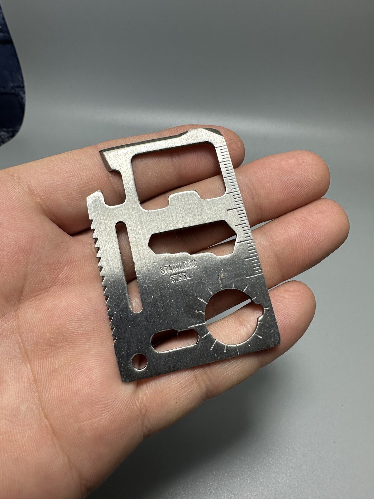 11 in 1 Multi Tool pocket wallet thin survival outdoor credit card knife