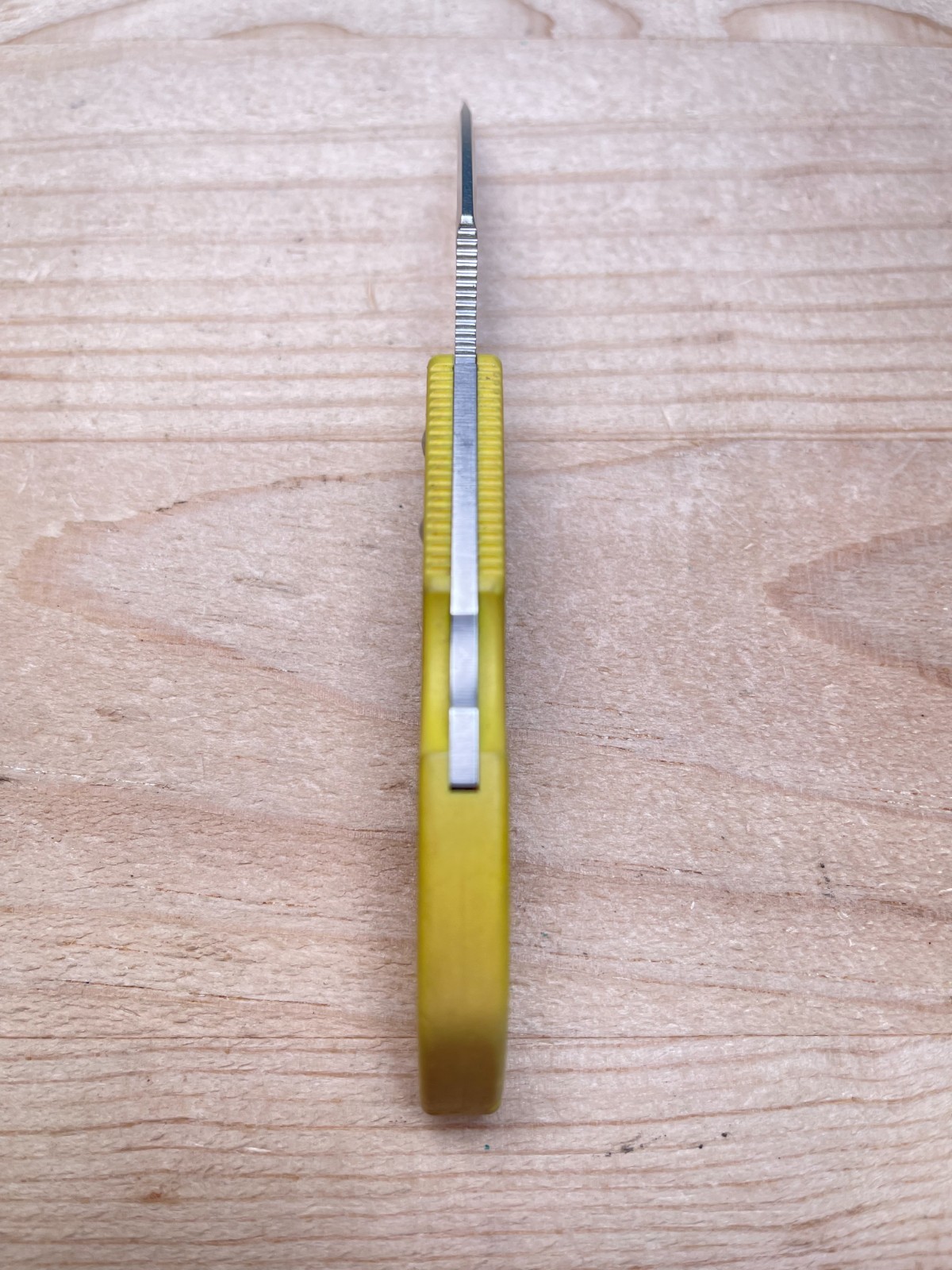 Spyderco Dragonfly Salt H1 Yellow Plain Edge Blade Folding Pocket Knife