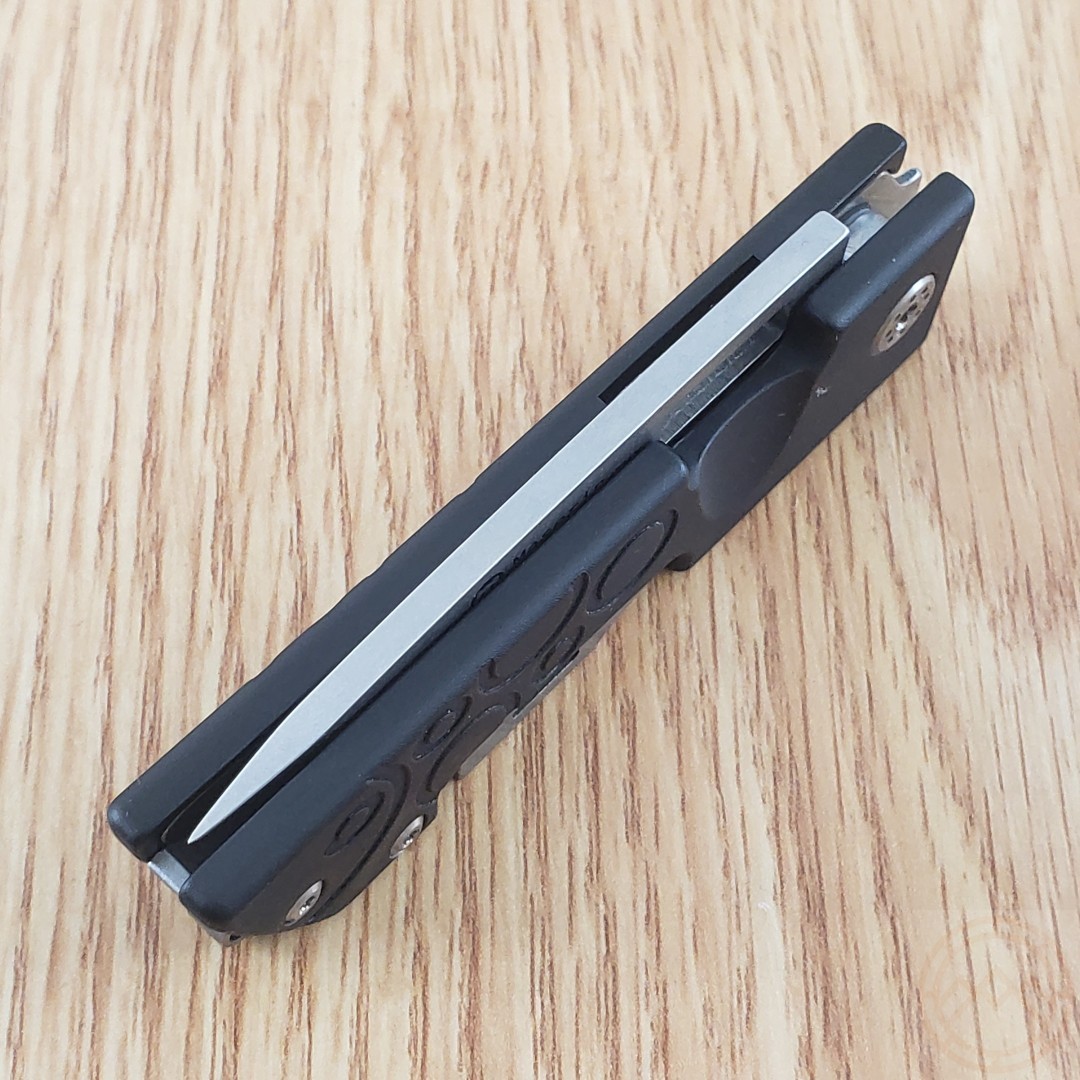 Maserin D-DUT Multi Tool Pocket Knife 440 Steel Blade Black Aluminum Handle