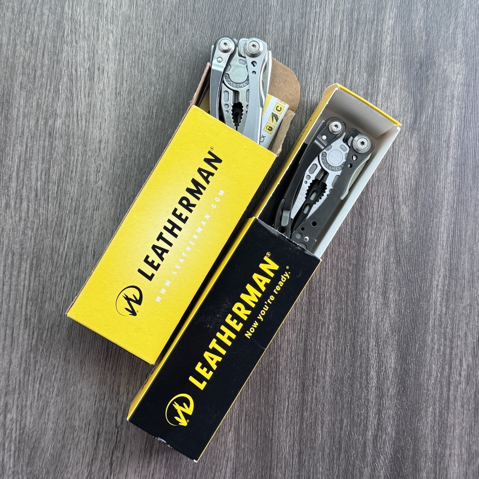2x Leatherman Freestyle CX Carbon Fiber, 154CM, DLC. Early & Later Variants