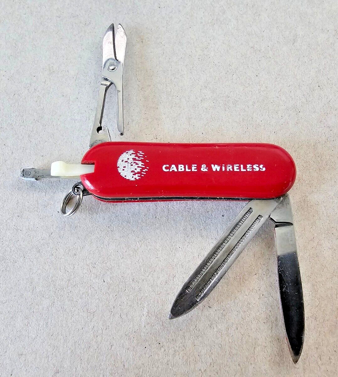 CABLE & WIRELESS Classic Multi-Tool Small Pocket Knife w/7 Functions Promotional