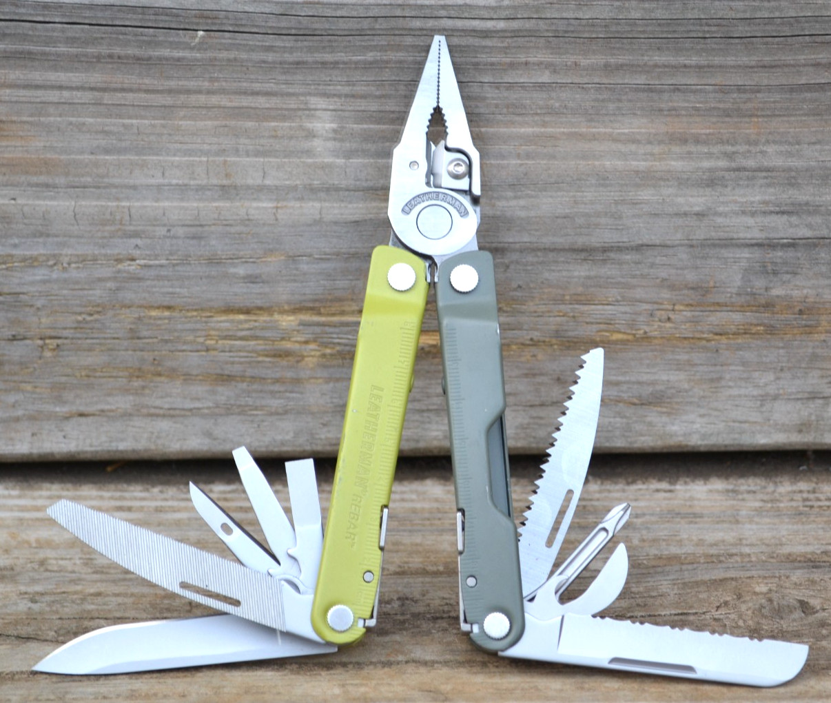 OEM Leatherman Rebar Mossy Slate Multi-Tool Knife Pliers & Other Tools — Great