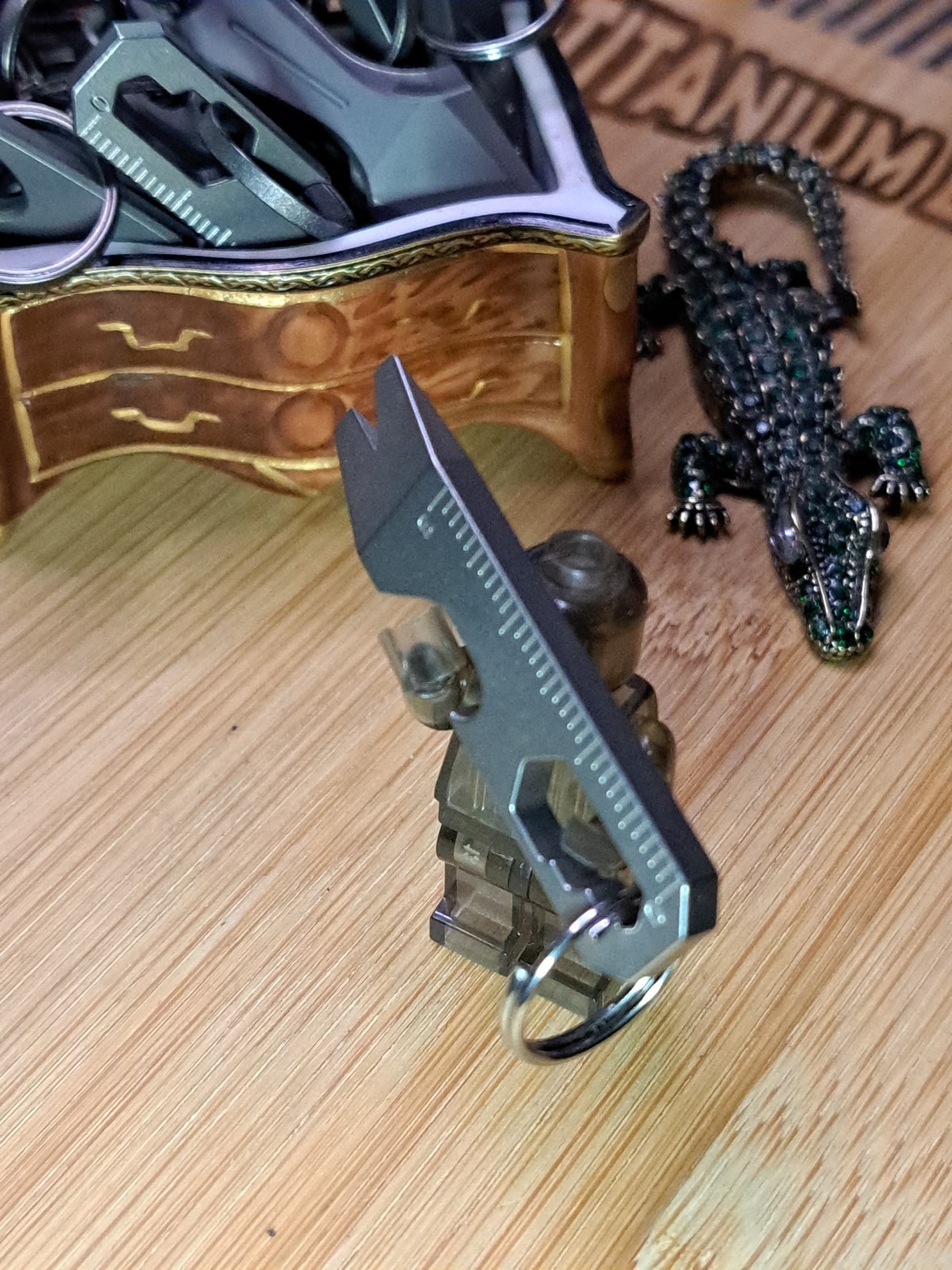MINIMALIST EDC TITANIUM KEYCHAIN MULTI-TOOL BOTTLE OPENER