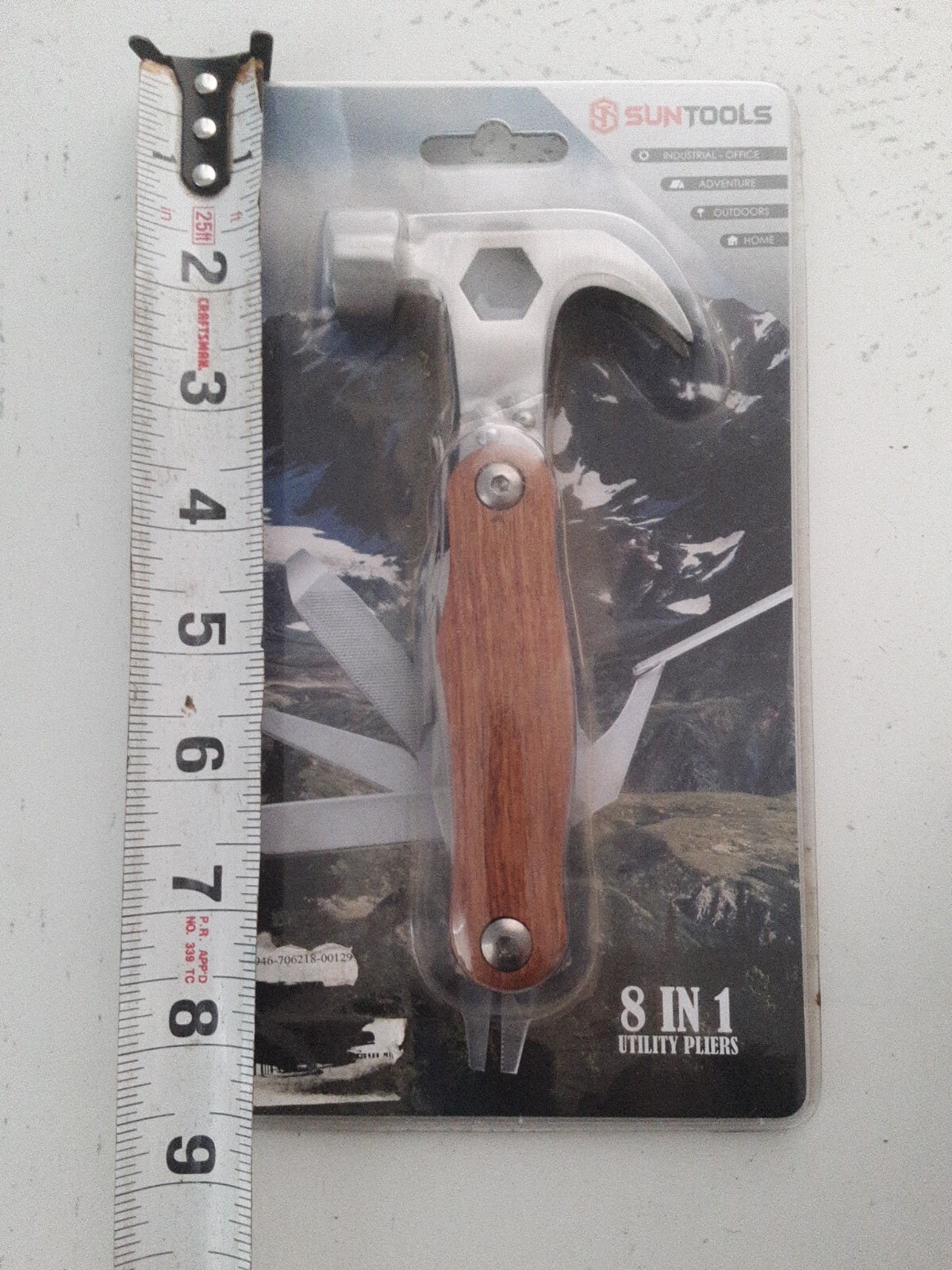 8 in 1 Multi Utility Folding Knife Hammer Tool Kit Suntools in Package!