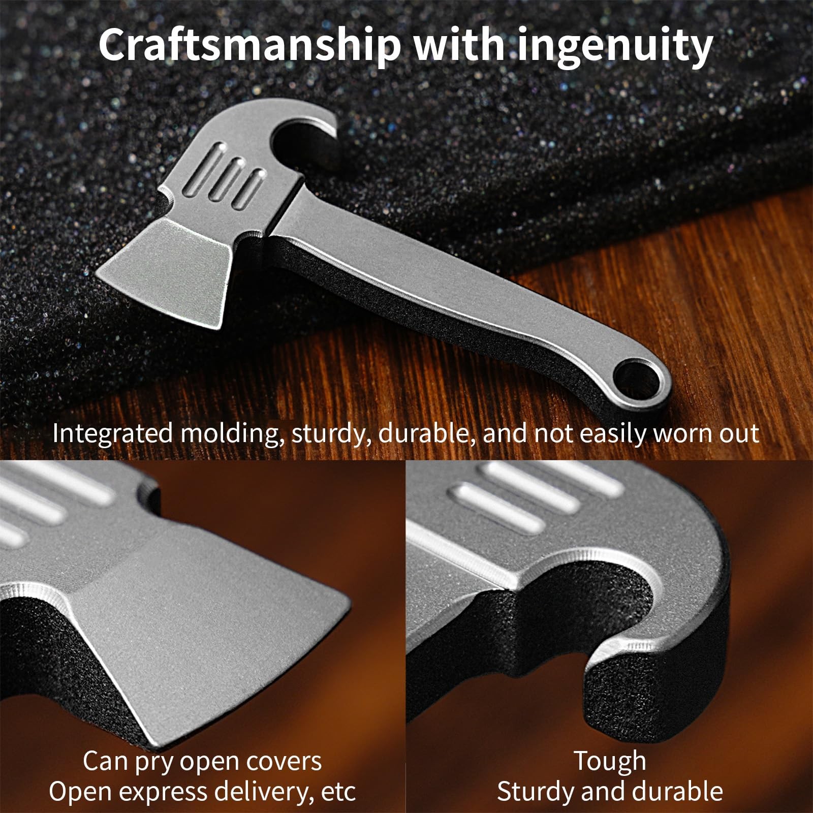 Titan EDC Crowbar, EDC MultiTool with Bottle Opener, Mini Keychains…