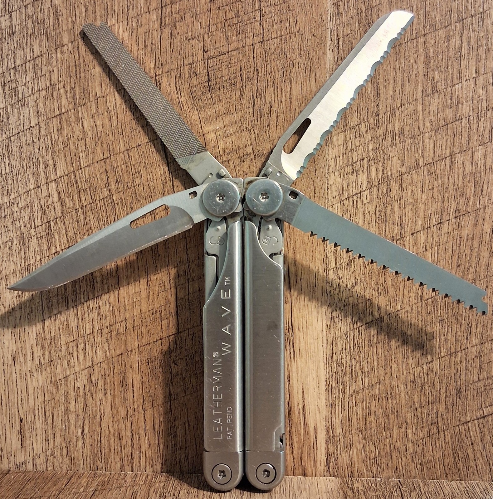 Leatherman Wave (Pat. Pending) Multi Tool + Original Leather Case Good Condition