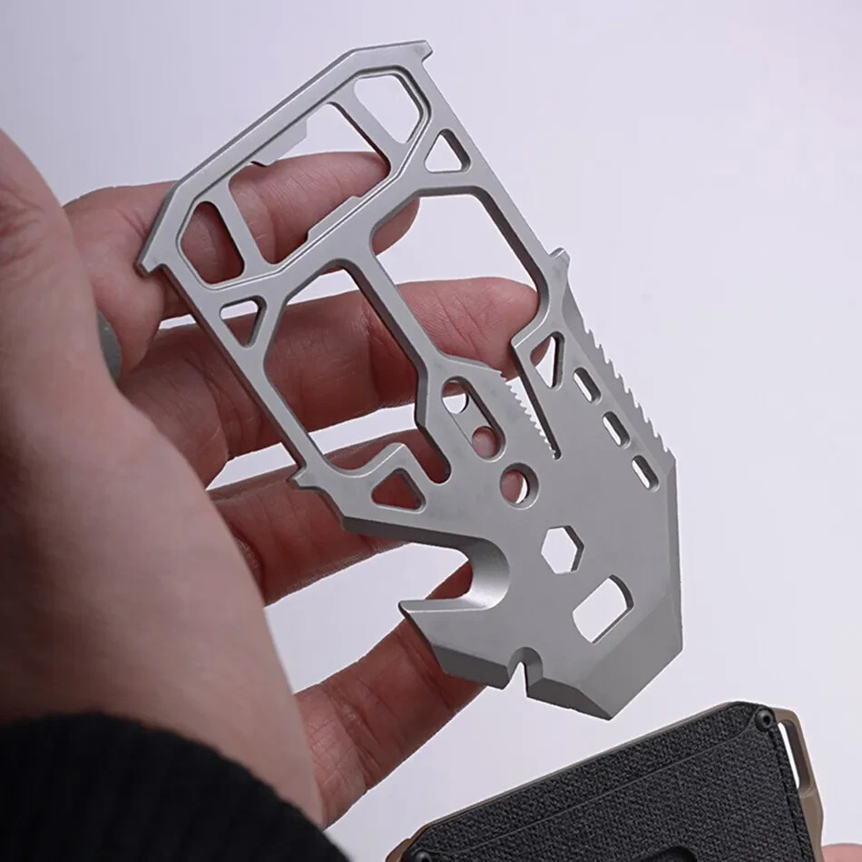 Card Wallet Knife Multi Function Purpose Tool Escape Survival Best Backpacking