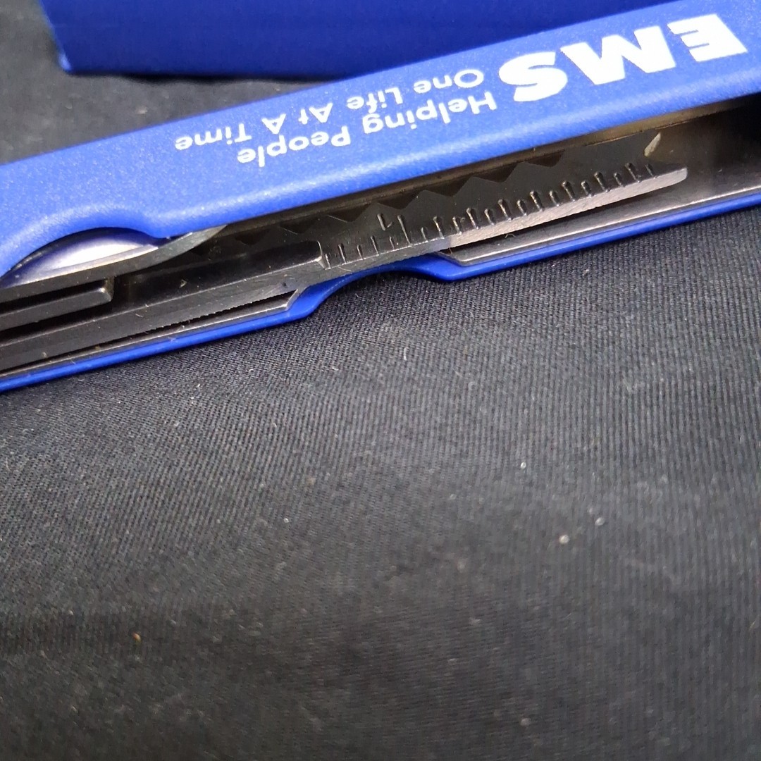 Vintage EMS Advertising 4″ Blue Needle Nose Pliers Multi-Tool & Case