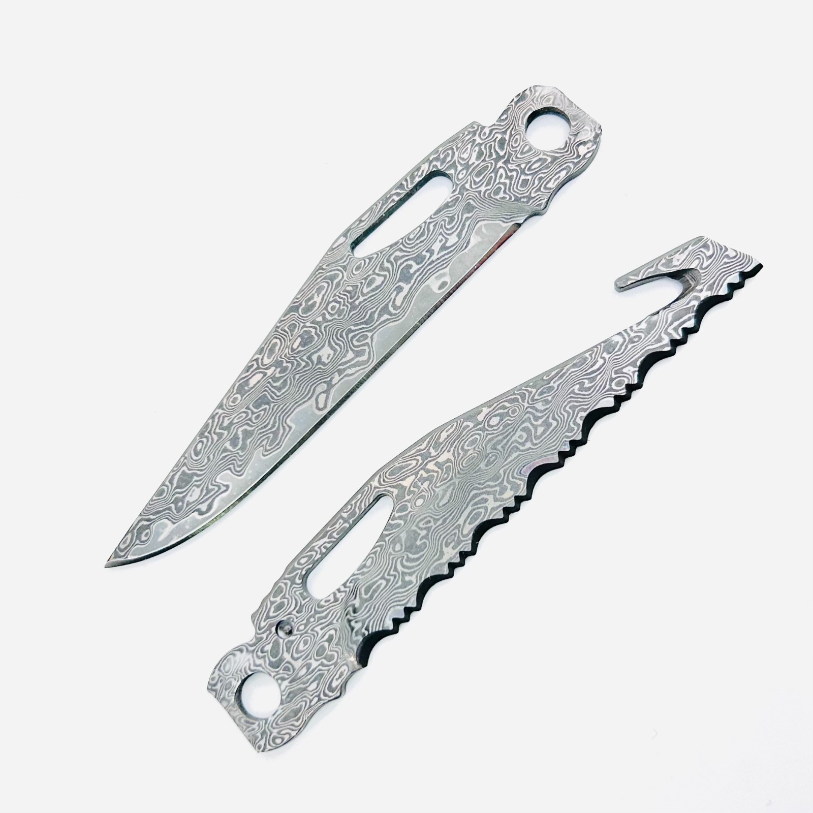 [USA STOCK] VG10 Damascus Main & Saw Set For Leatherman Charge TTI Wave 2pcs