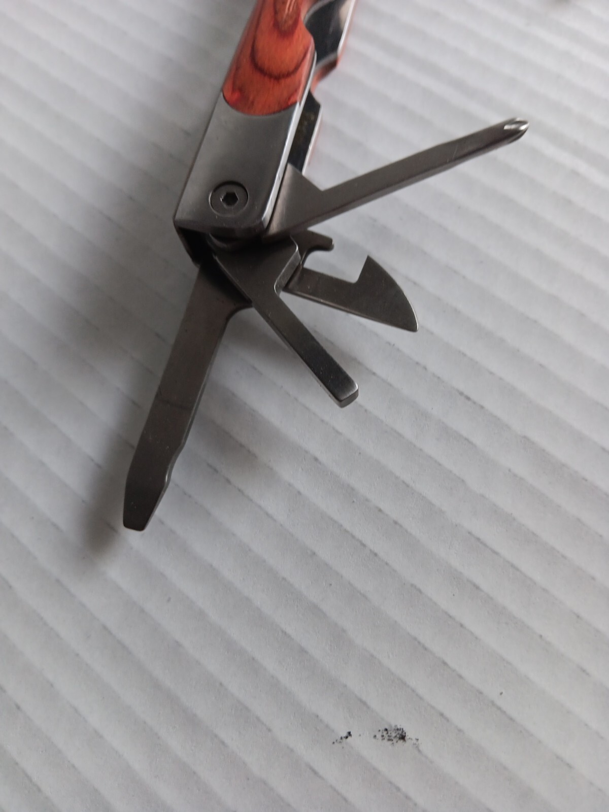 Winchester #2CR Wood Grain Multi-Tool Pliers Saw Screwdriver Can Opener And More