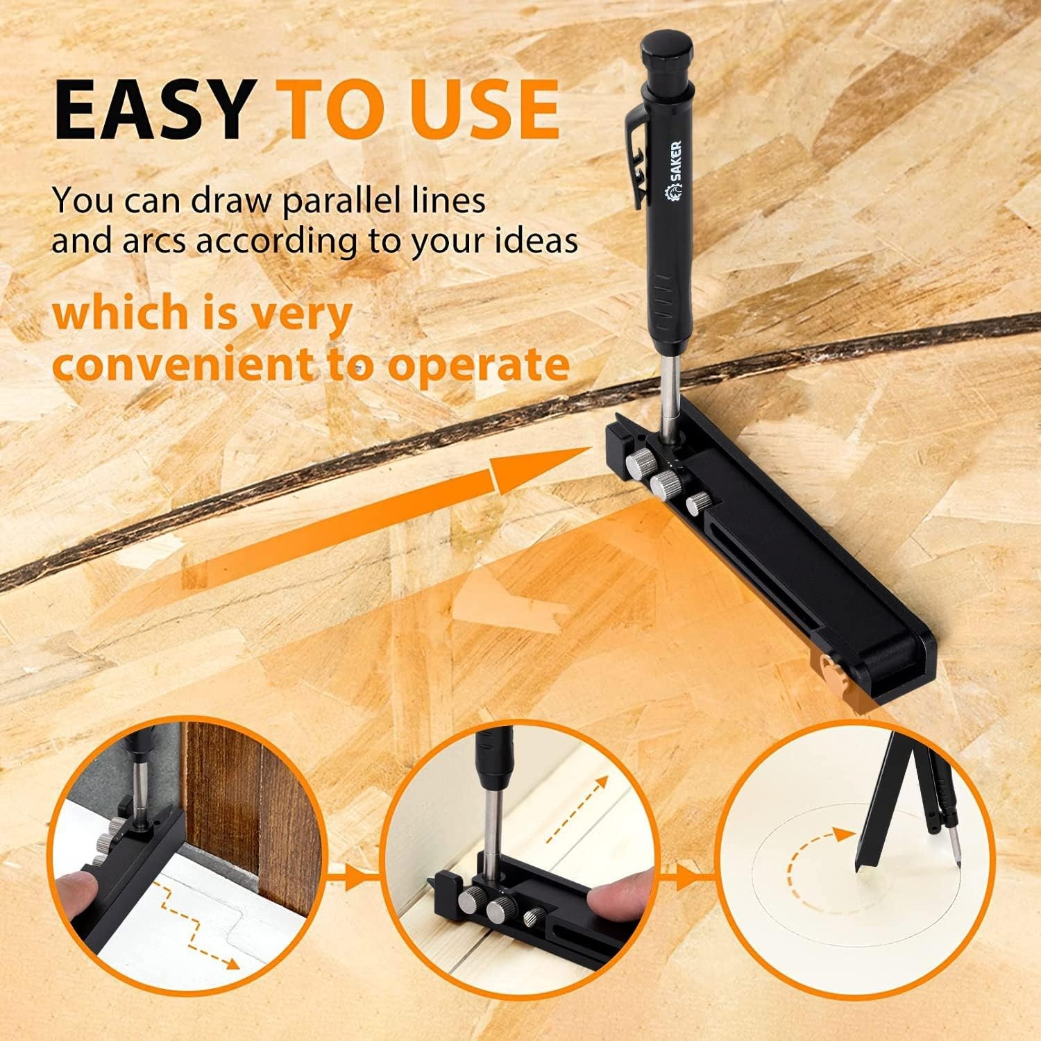 Versatile Scribe Tool with Adjustable Design – Ideal for Woodworking and More