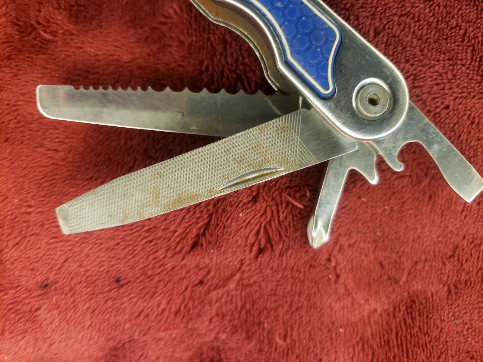 Lot of 2 Kobalt Blue Mini Multi Tool Knife