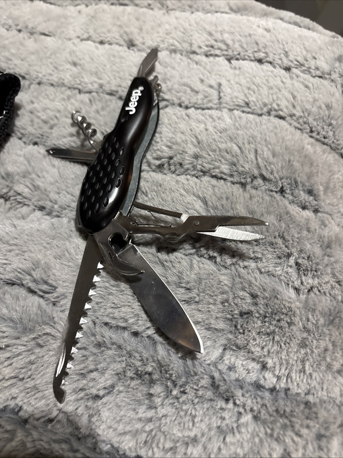 JEEP Multi-tool Knife With Pouch Stainless Steel 2007 Like Swiss Army Knife