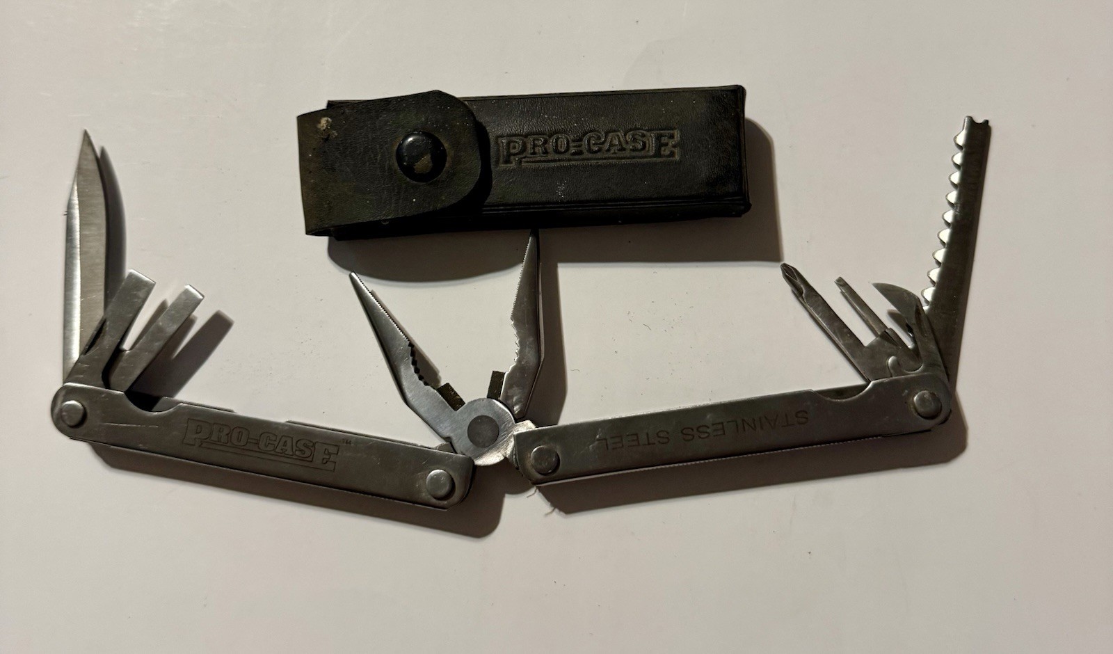 Pro-Case Stainless Steel Multi-Tool With Sheath Tool Knife Pliers Multitool