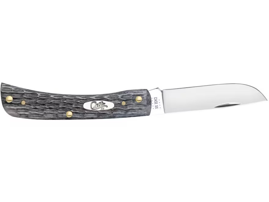 Case Sod Buster JR Pocket Knife 2.8″ Skinner Carbon Steel Mirror Polished Blade