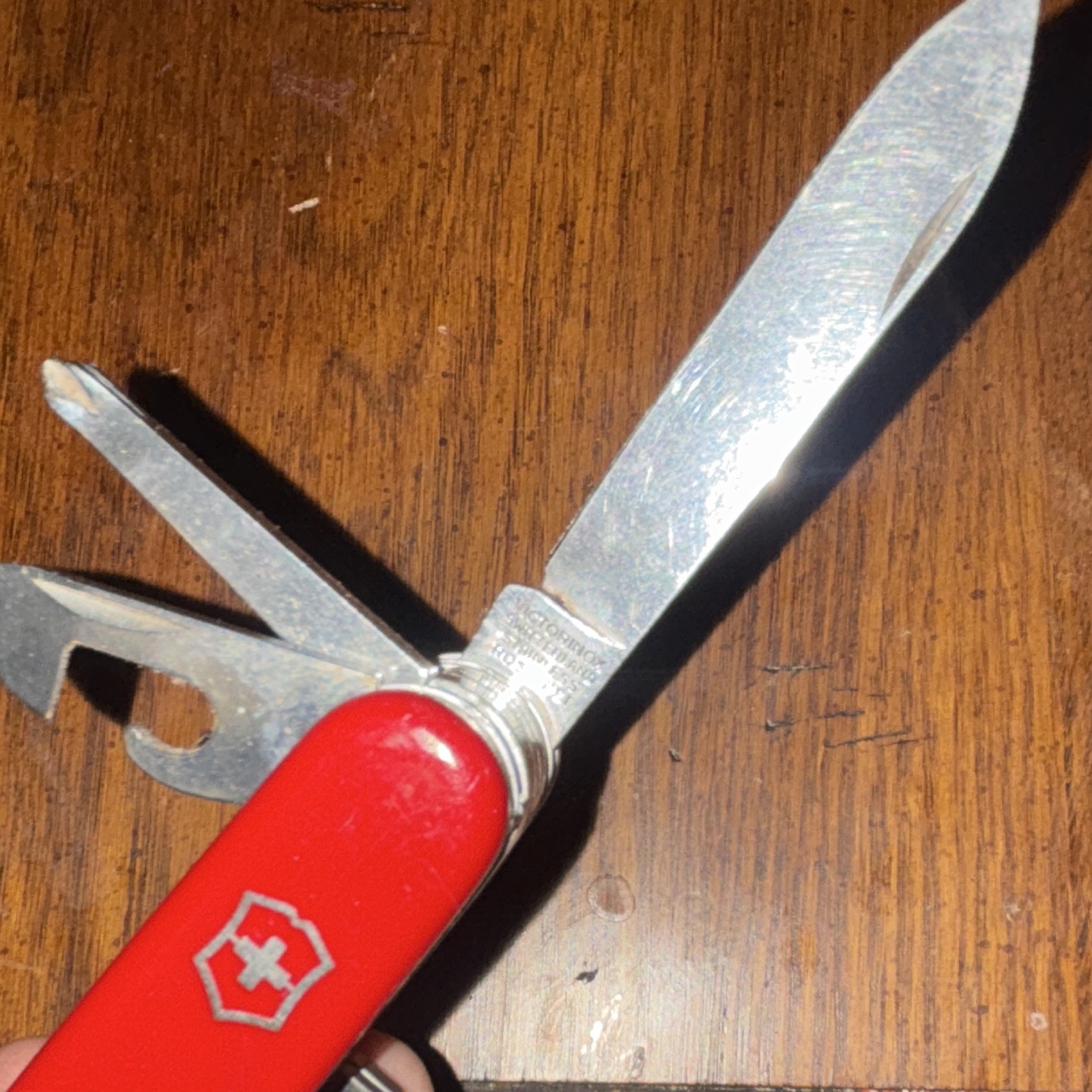 Victorinox Swiss Army Red Multi-Tool 15+ Tools w/ Saw Scissors 58mm Lanyard