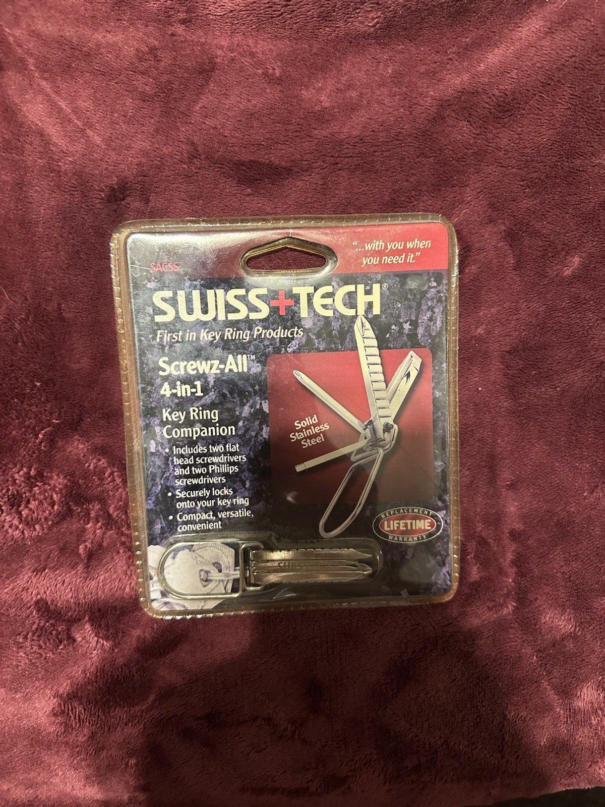 Swiss Tech 4-in-1 Multi-Tool Screwz All + Key Ring (SACSS)