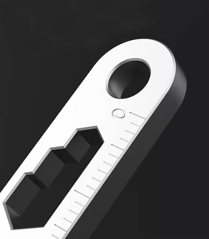 Hot Mini Titanium Alloy Keychain Pry Bar EDC Crowbar Opener Outdoor Multi Tools