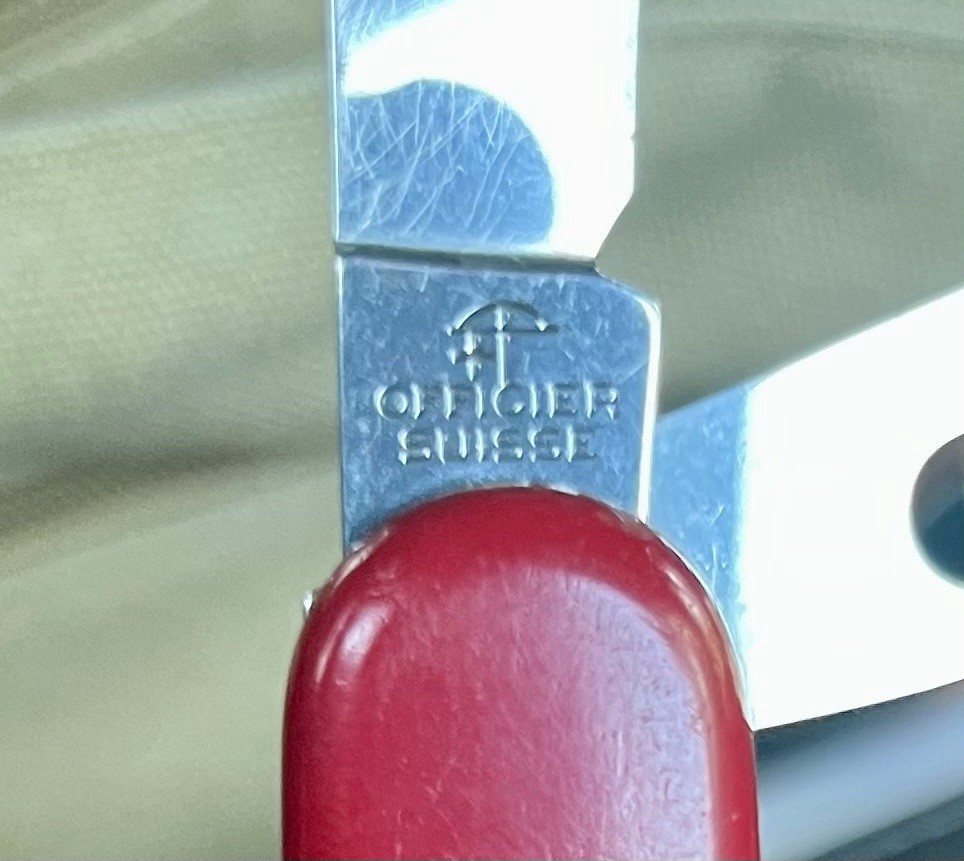 Victorinox Officer Suisse Red 7-Tool Multi-Tool Knife w/ Corkscrew, Lanyard(I)