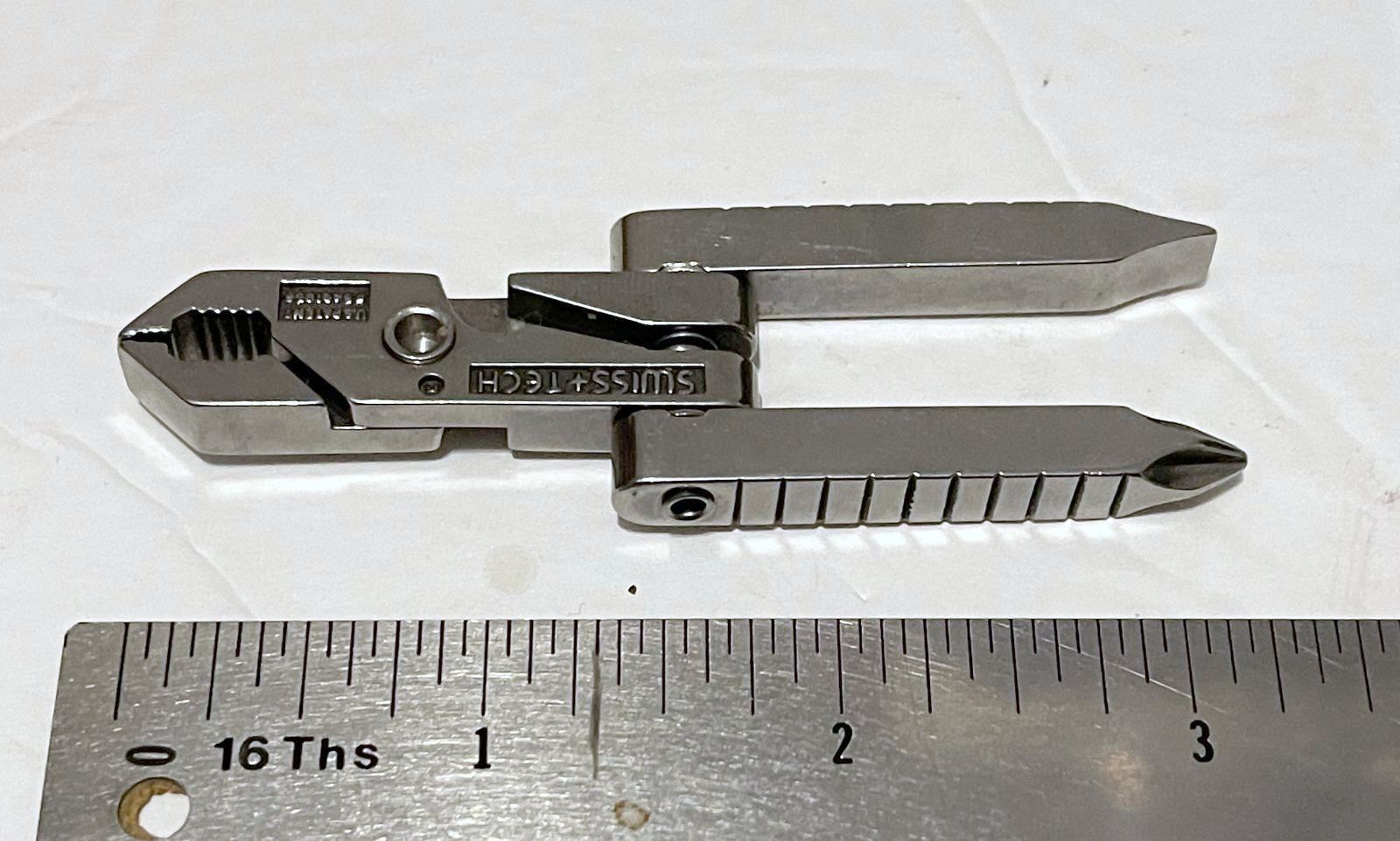Swiss+Tech Micro-Tech 6-in-1 Multi-Function Pocket Tool Locks Onto Key Ring New