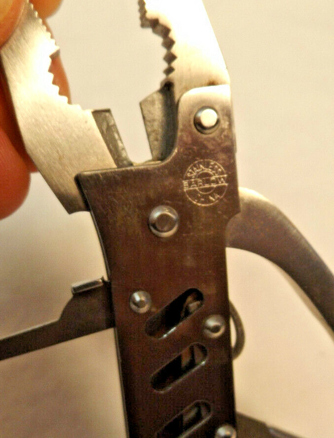 BARLOW MULTI TOOL w PLIERS Advertising SUPELCO Stainless Steel w SHEATH