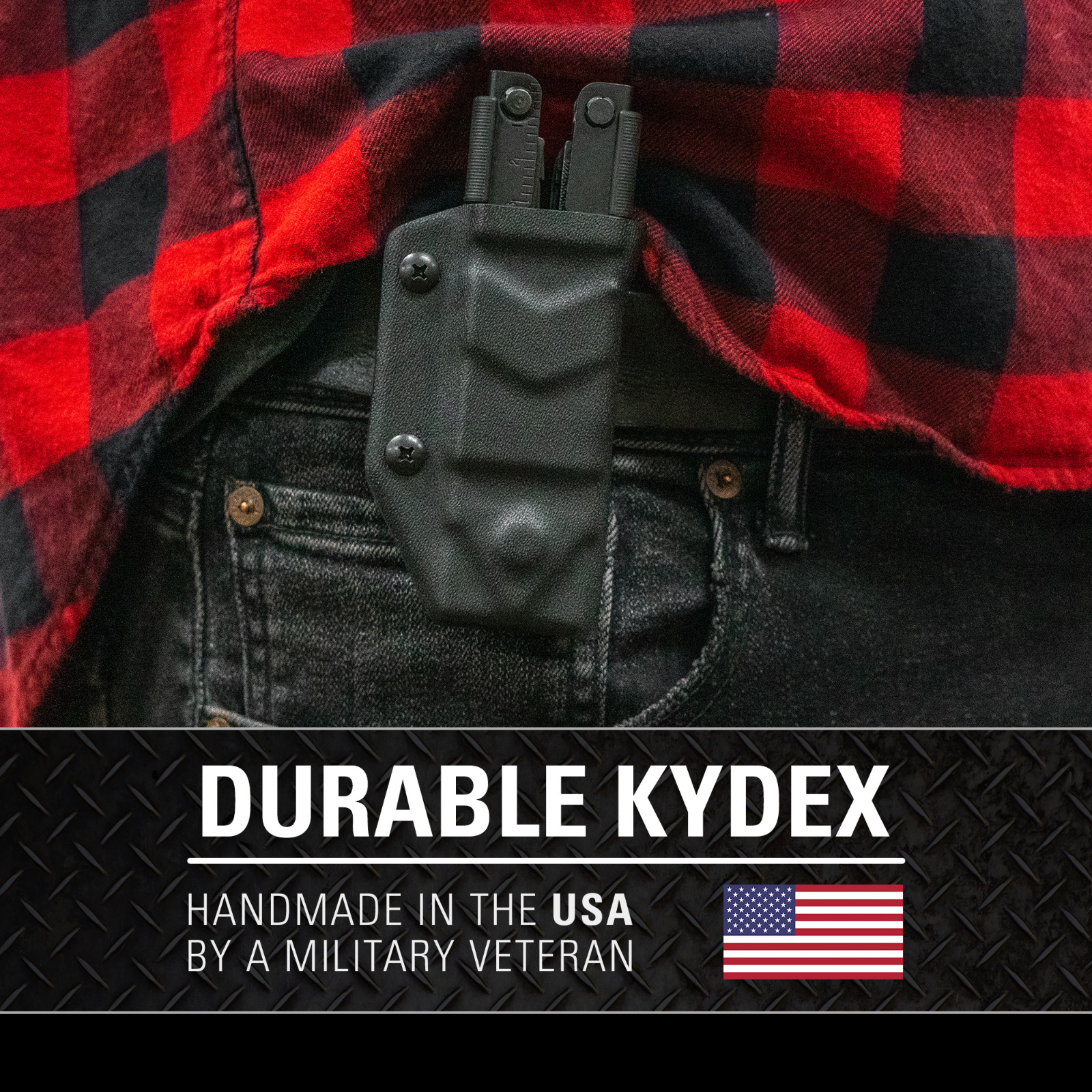 Clip & Carry Kydex Multitool Sheath – For the Gerber MP600 – USA Made