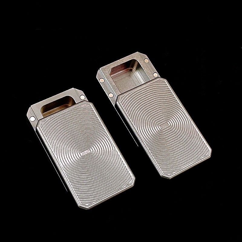 Titanium Alloy Clicker Storage Case Fidget Gadgets Candy Pill Cigarette EDC Box