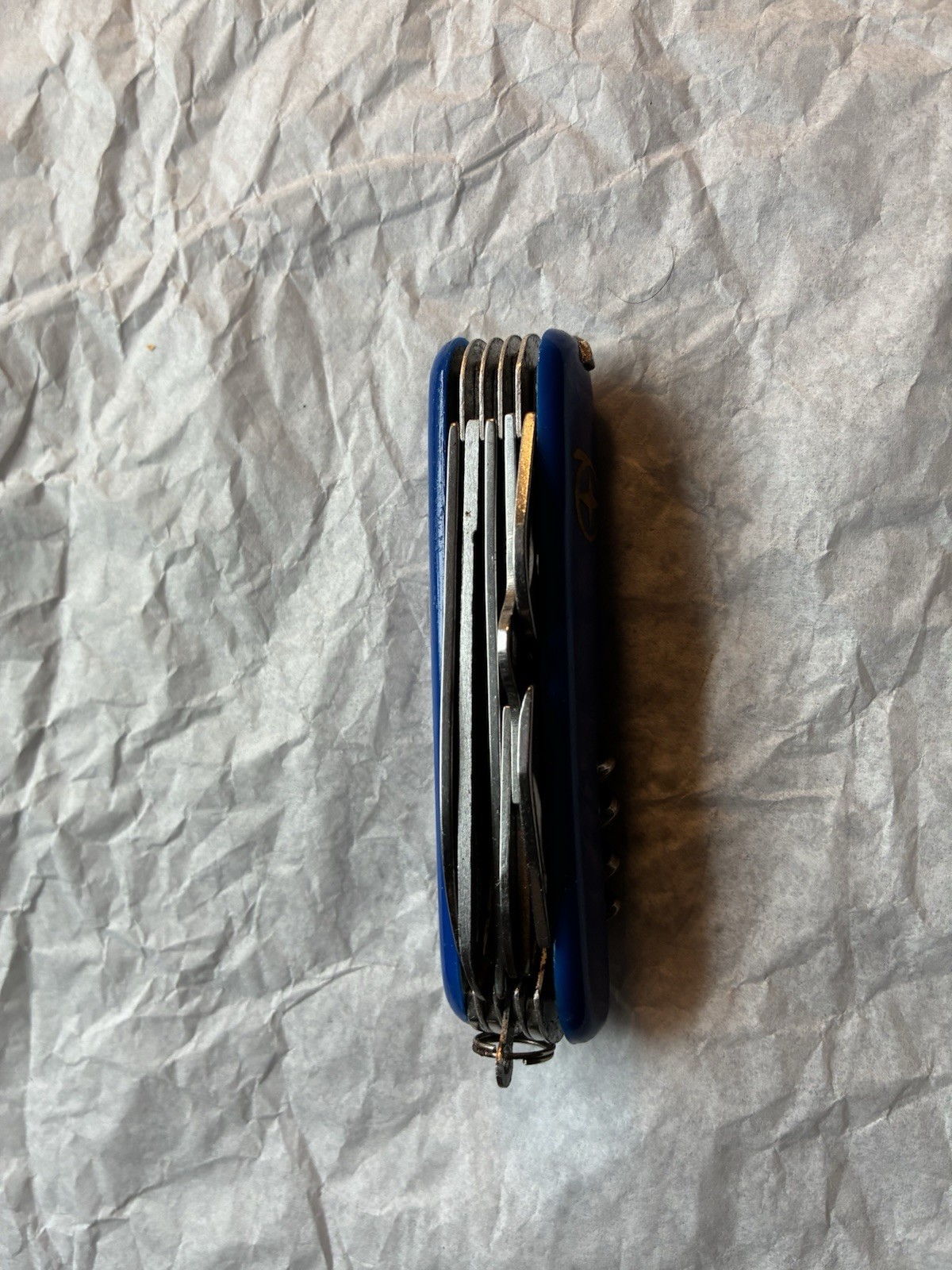 “Swiss Army” Style Blue Pocket Knife Multi Tool China Stainless Steel See Photos