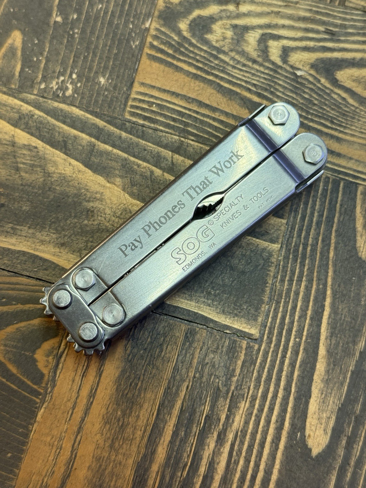 SOG Pocket Power Plier Folding Multitool Discontinued Collectible Used Branded