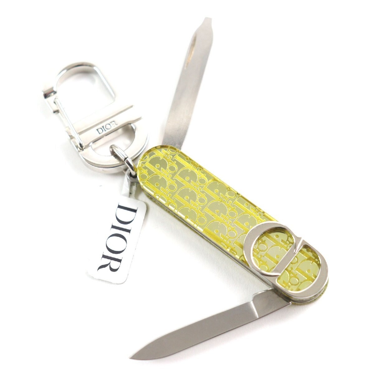 Unused DIOR multi tool VICTORINOX yellow silver with box