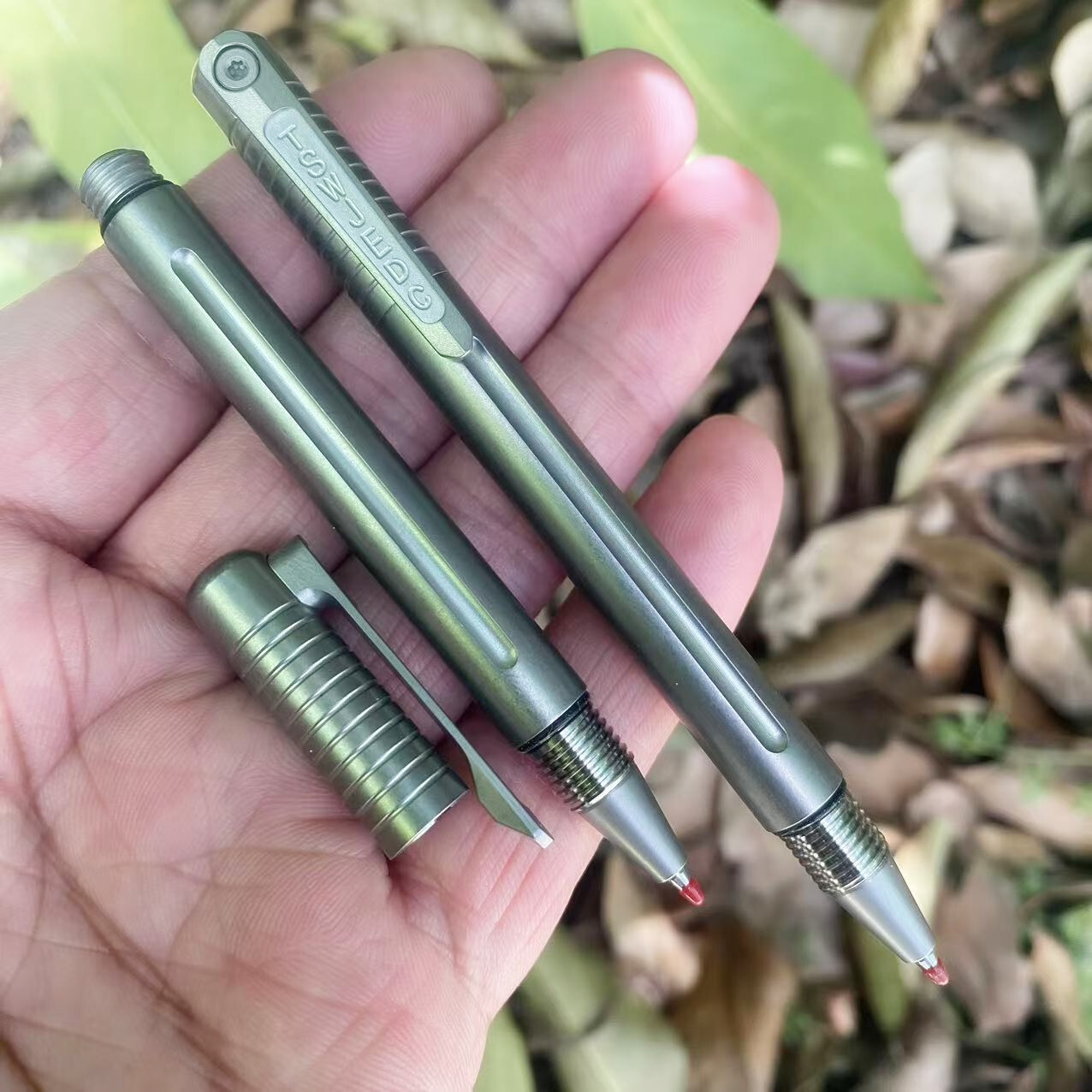 New EDC Titanium Alloy Signature Pen Outdoor Mini Writing Multi Tool Pen Gift