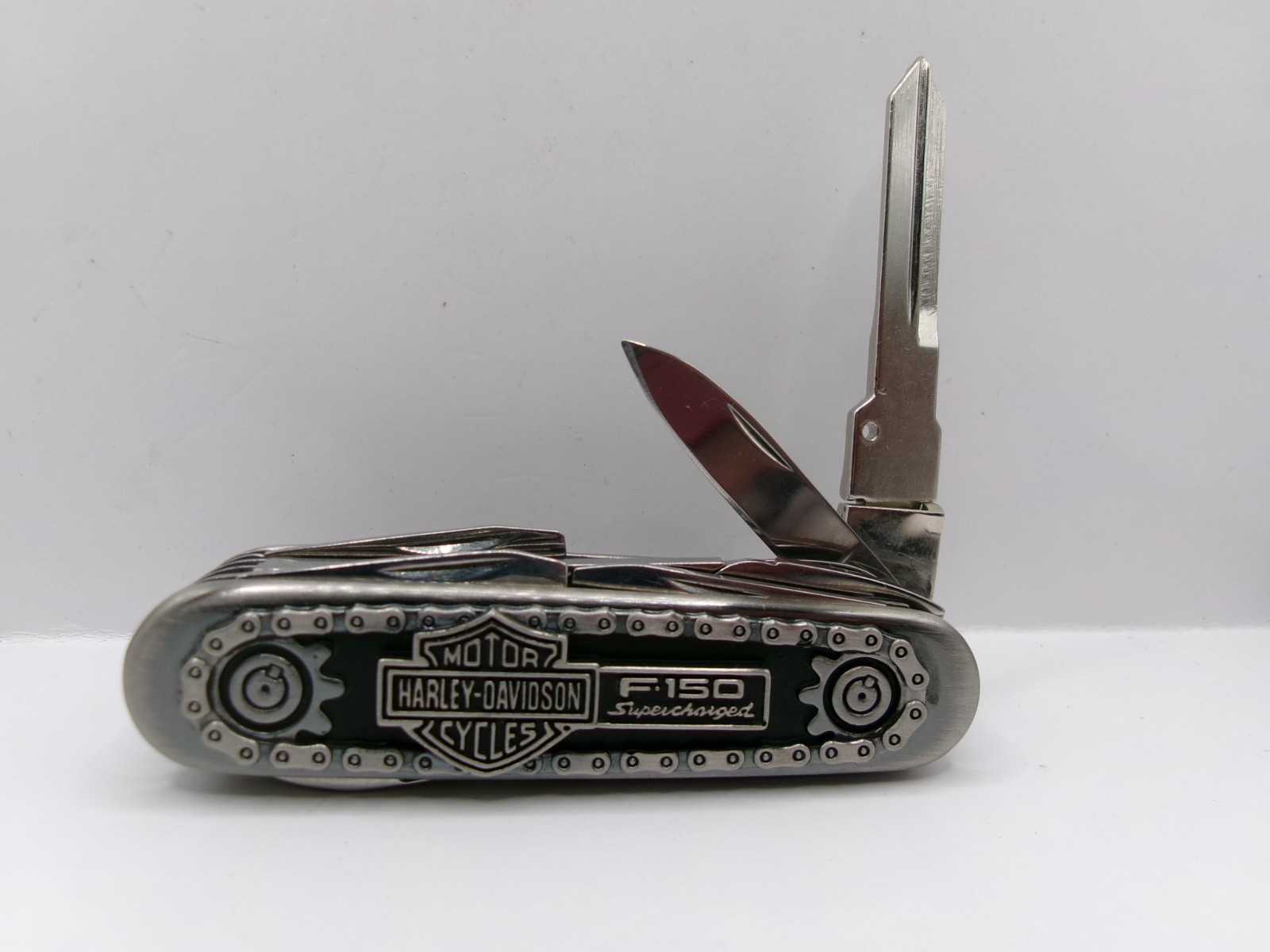 Harley Davidson Multitool Ford Harley-Davidson™ F-150 Knife with Leather Sheath