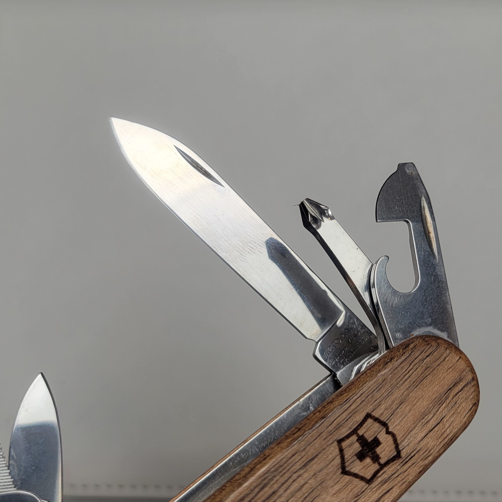 Victorinox SwissChamp Walnut Wood Swiss Army Multi-Tool Pocket Knife
