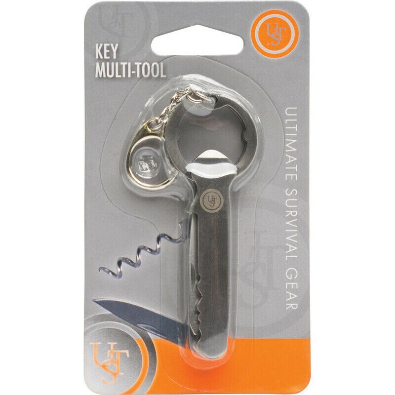 UST Key Multi-Tool with Keychain (20-12069) Stainless Construction Free Shipping